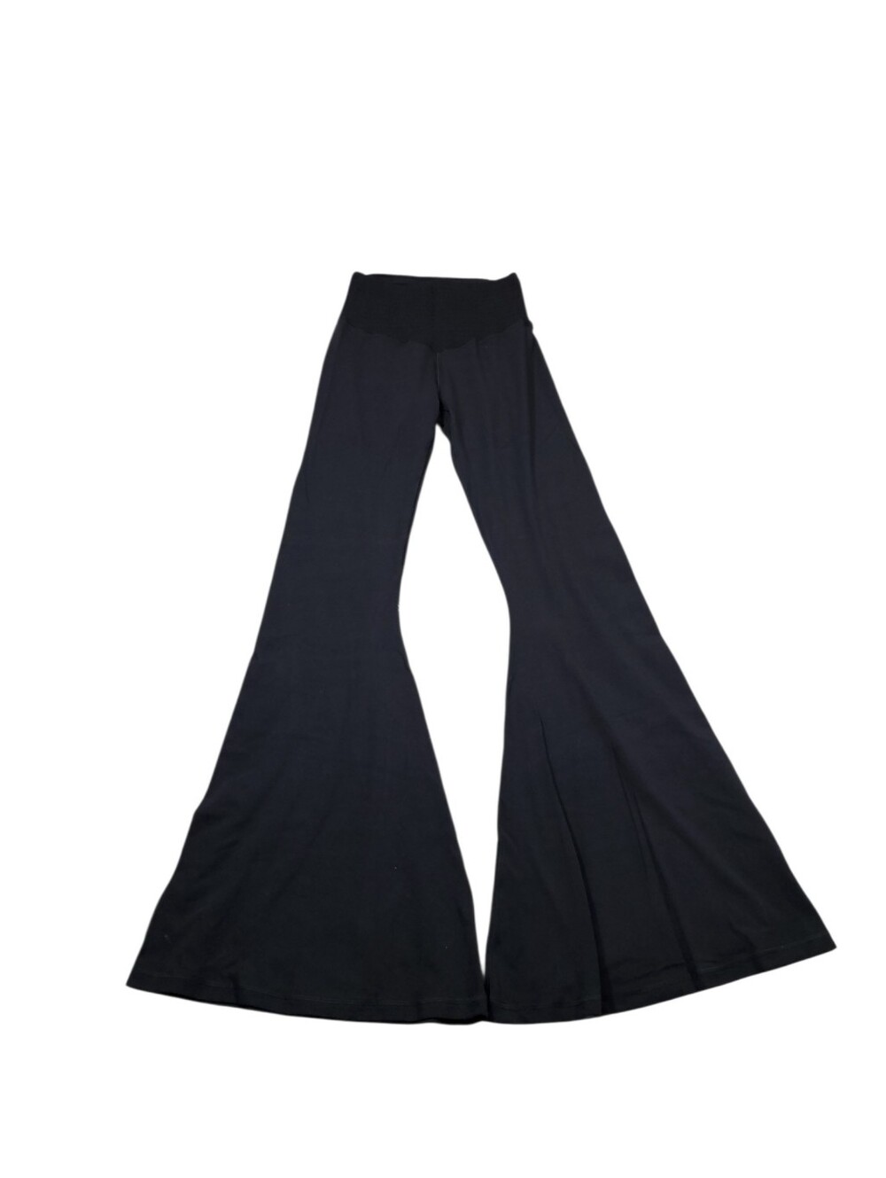 Offline by Aerie Real Me Smocked Super Flare Leggings Black Size Medium